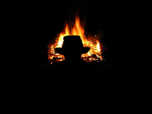 Burning Fedora