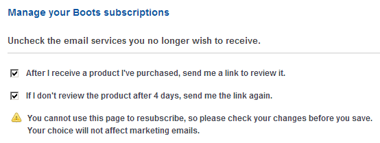 Manage your subscriptions